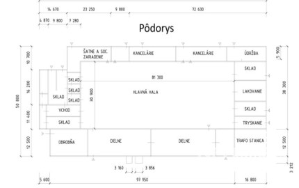 Výrobná/Skladová hala Zvolen