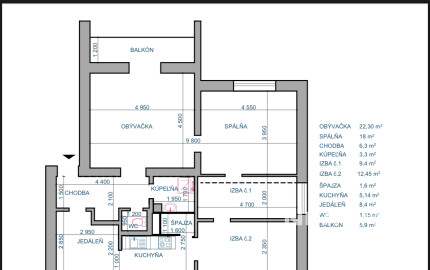 Priestranný 4i byt v Novej Bani s garážou a záhradkou