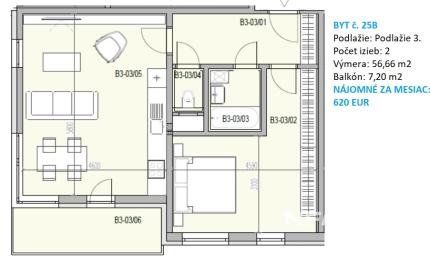NOVOSTAVBA na Pršianskej Terase - 2i byt na prenájom