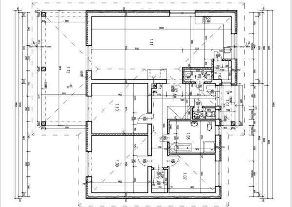 Moderná novostavba v štádiu holodom