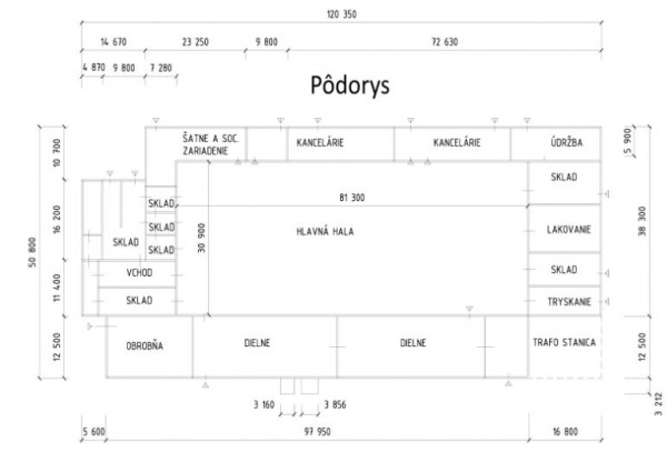 Výrobná/Skladová hala Zvolen