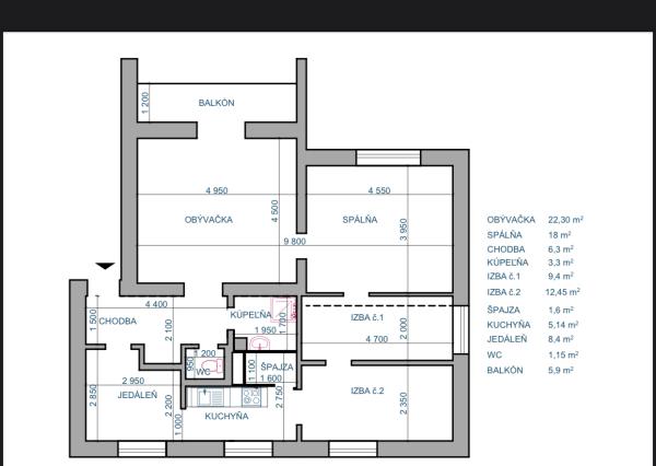 Priestranný 4i byt v Novej Bani s garážou a záhradkou