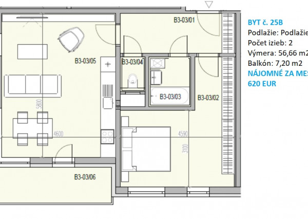 NOVOSTAVBA na Pršianskej Terase - 2i byt na prenájom