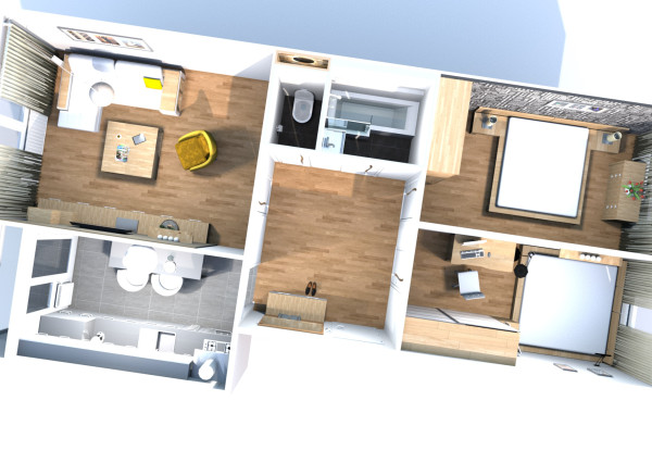 Na predaj slnečný 3-izbový byt MNKS - Sásová