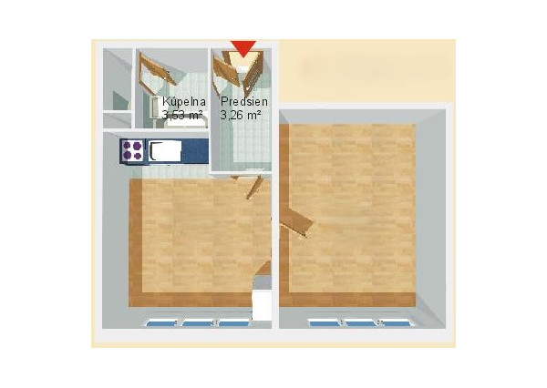 Veľký 1i byt na Fončorde