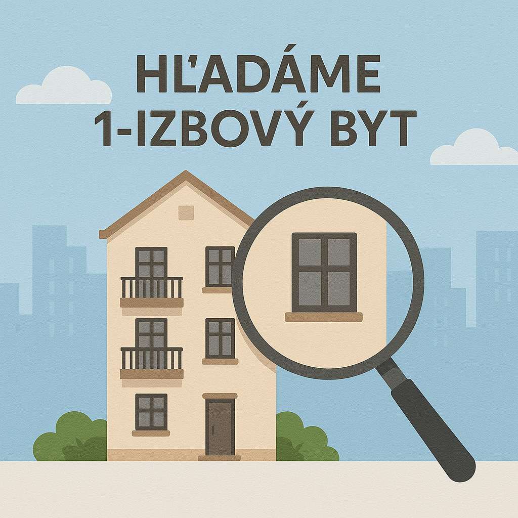 🏡 Hľadáme 1-i byt v Banskej Bystrici – možno práve ten Váš!